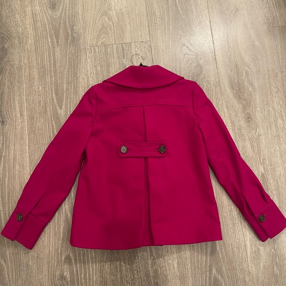 Banana Republic Fuchsia Double-Breasted Pea Coat - Picture 6 of 12
